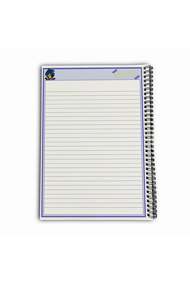 Genshin Impact Kaeya Stripes A4 School Notebook 72 Sheets Model 1 - 6