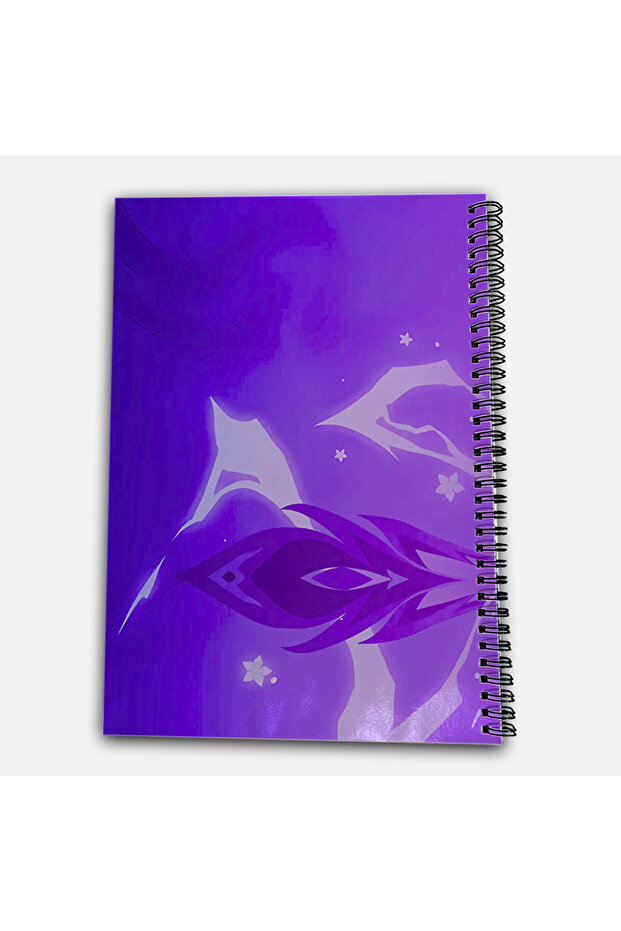 Genshin Impact Keqing Checkered A4 School Notebook 72 Sheets Model 3 - 3