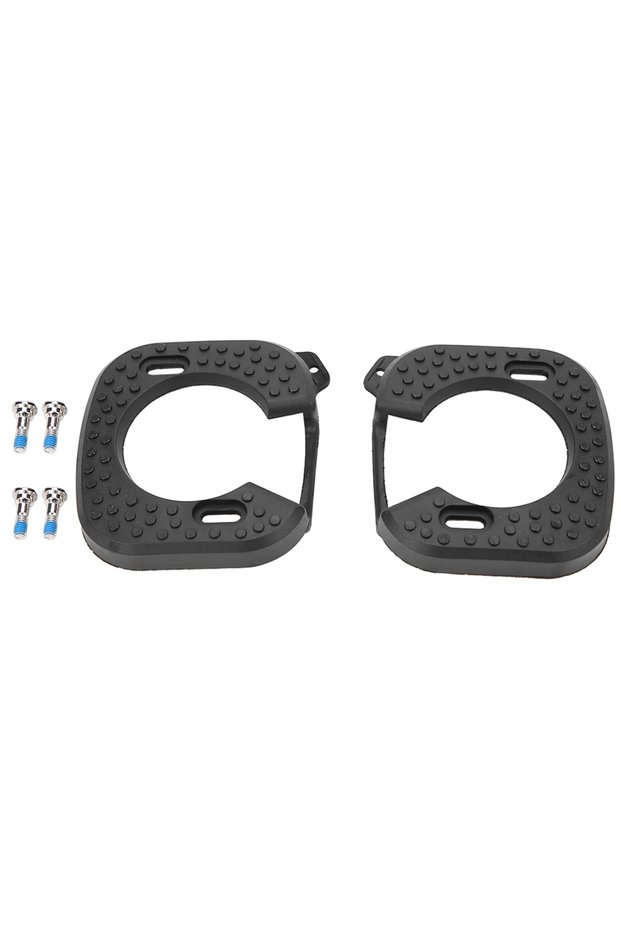 black Cycling Shoe Cleat Cover Bike Pedal Cleat Cover 1 Pair Quick Release Cycling Shoes Cleat Cover