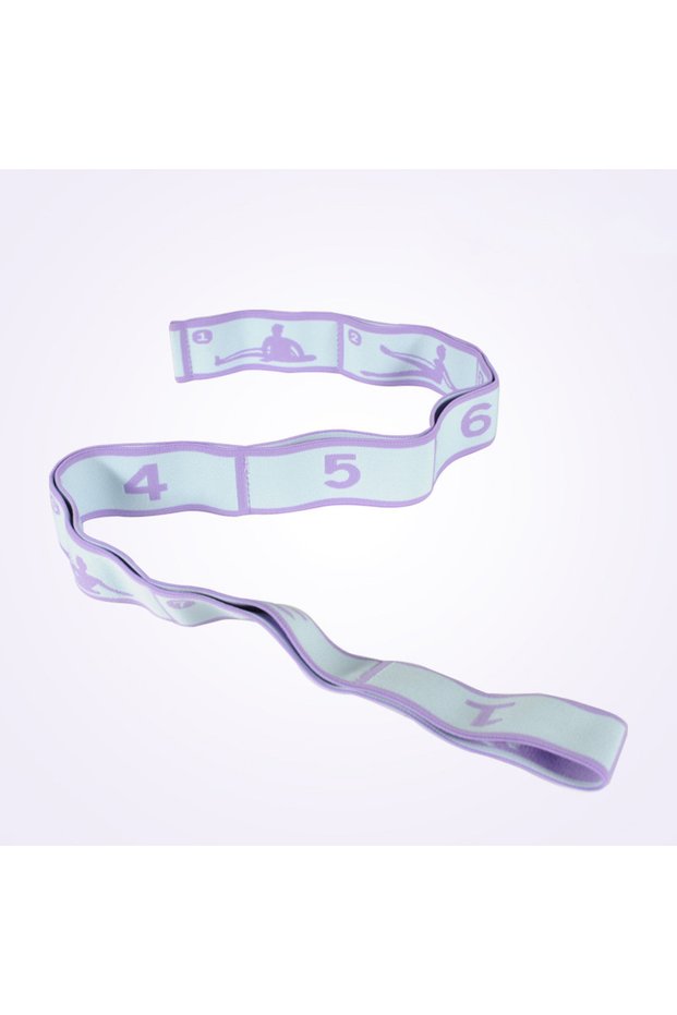 Purple Resistance Band Yoga Auxiliary Stretching Belt Latin Training Elastic Bands Children Adults P