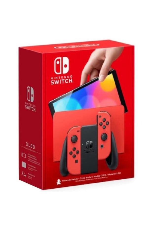 Switch OLED Mario Red Edition Console - 1