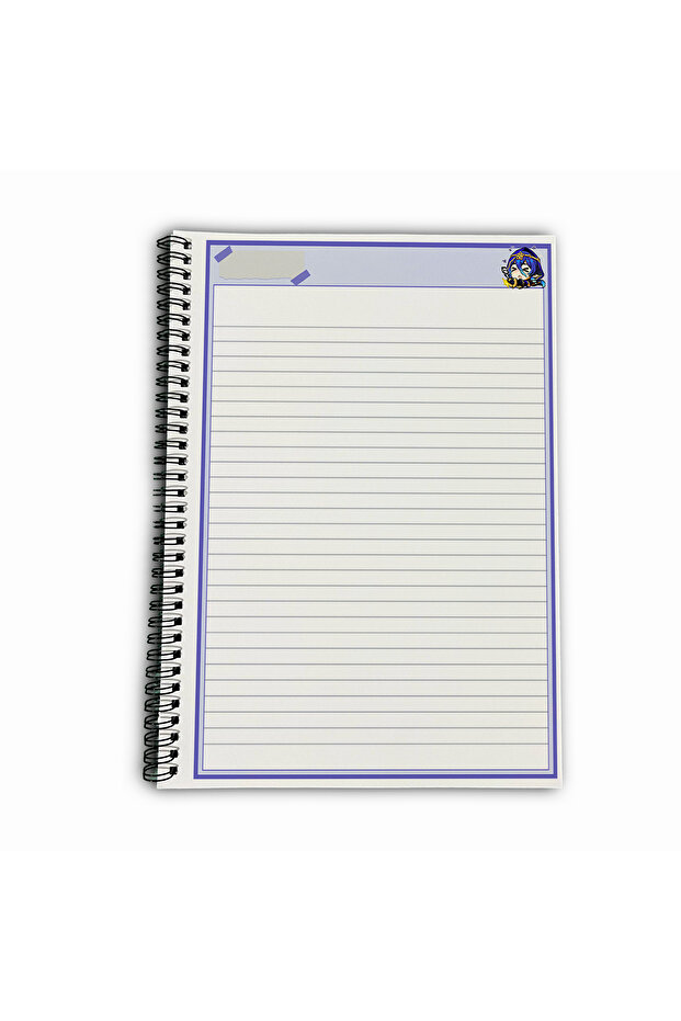 Genshin Impact Layla Striped A4 School Notebook 72 Sheets Model 1 - 5