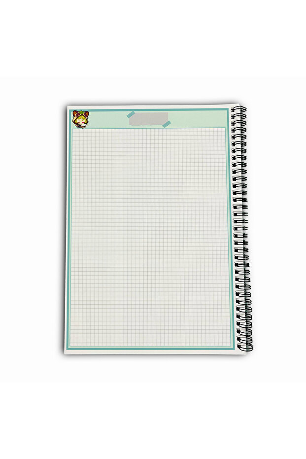 Genshin Impact Sayu Checkered A4 School Notebook 72 Sheets Model 3 - 6