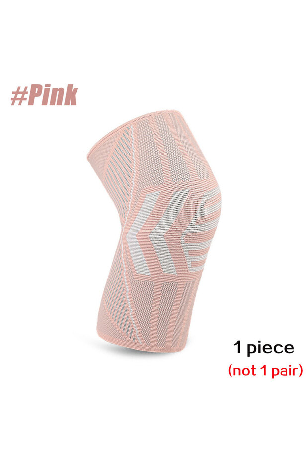 أكمام الركبة S Pink قطعة واحدة لدعم وضغط رفع الأثقال ورفع الأثقال والتدريب المتقاطع