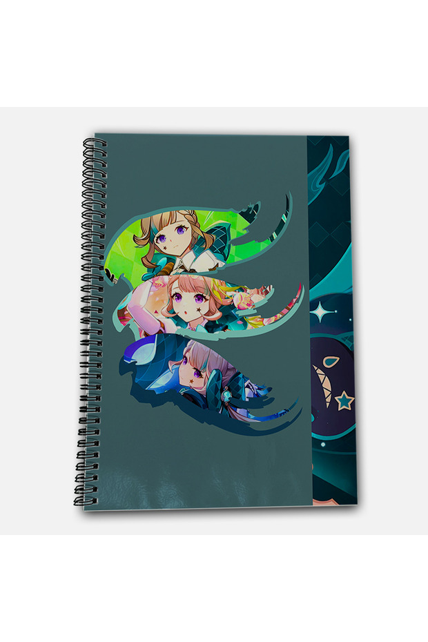 Genshin Impact Lynette Unlined A4 School Notebook 72 Sheets Model 2 - 2