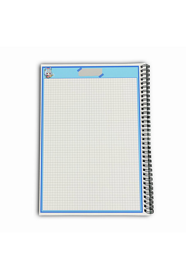 Genshin Impact Sigewinne Checkered A4 School Notebook 72 Sheets Model 1 - 6