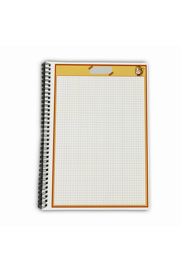 Genshin Impact Gorou Checkered A4 School Notebook 72 Sheets Model 3 - 5