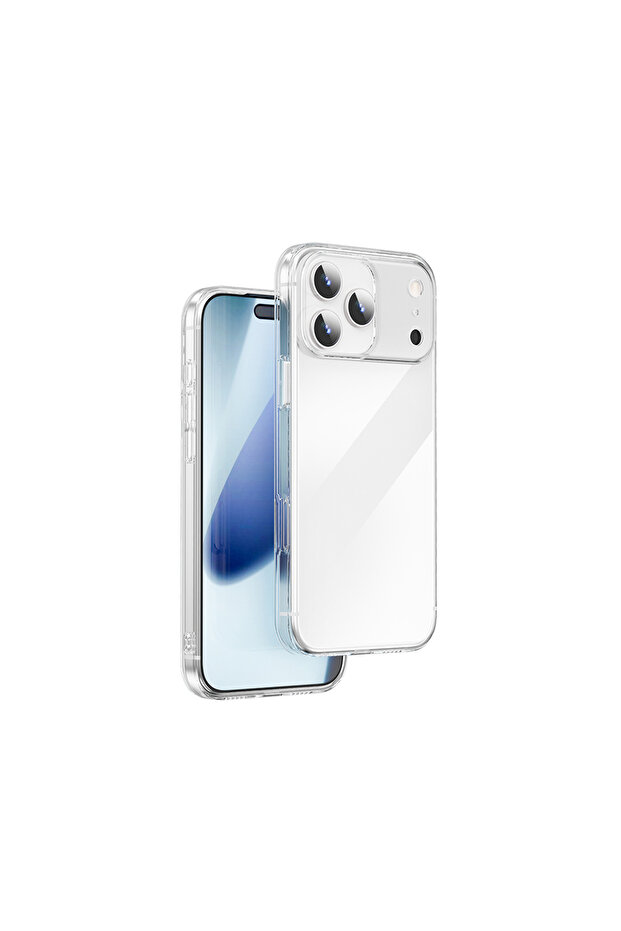 iPhone 17 Pro Max Uyumlu Kılıf YXK-206 Invisible Sert PC Kapak Şeffaf - 1