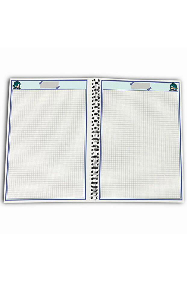 Genshin Impact Xiao Checkered A4 School Notebook 72 Sheets Model 1 - 4