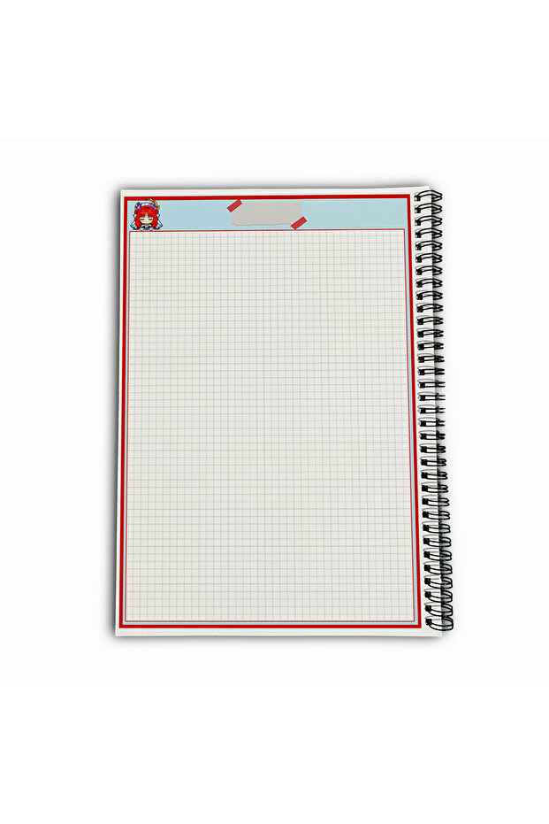 Genshin Impact Nilou Checkered A4 School Notebook 72 Sheets Model 2 - 6