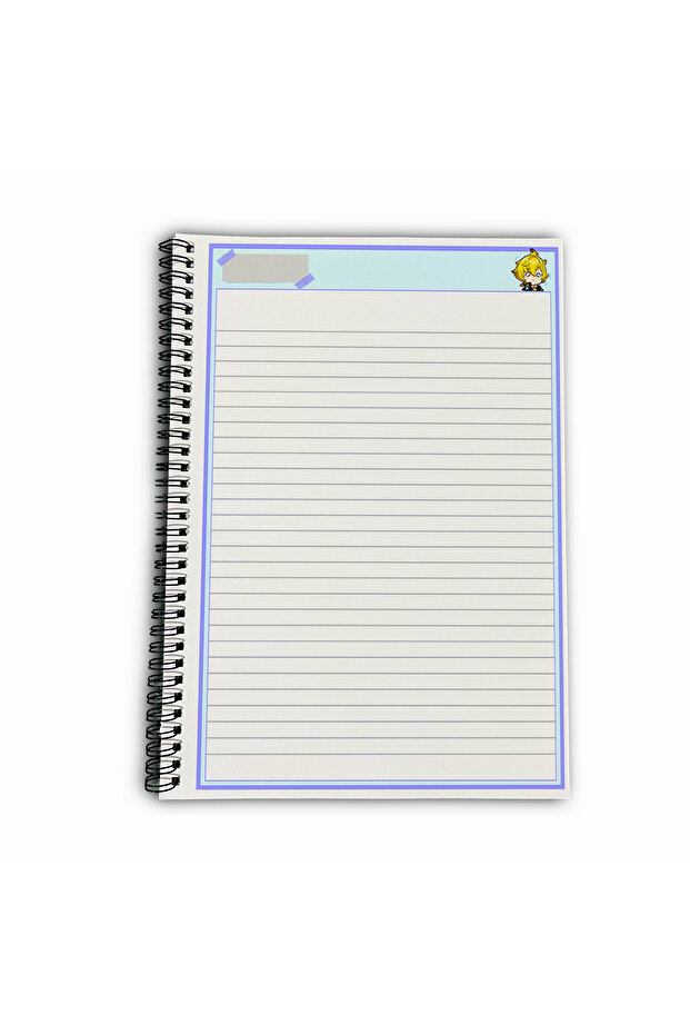 Genshin Impact Mika Striped A4 School Notebook 72 Sheets Model 1 - 5