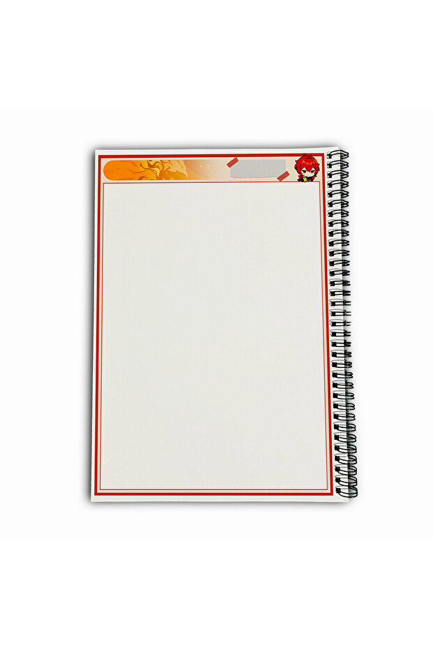 Genshin Impact Diluc Unlined A4 School Notebook 72 Sheets Model 1 - 6