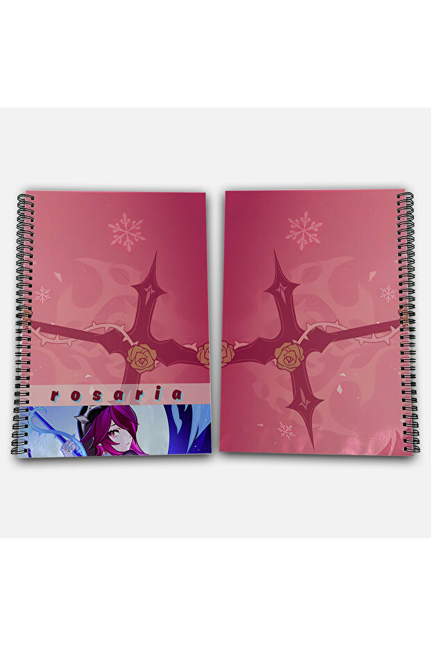 Genshin Impact Rosaria Checkered A4 School Notebook 72 Sheets Model 3 - 1