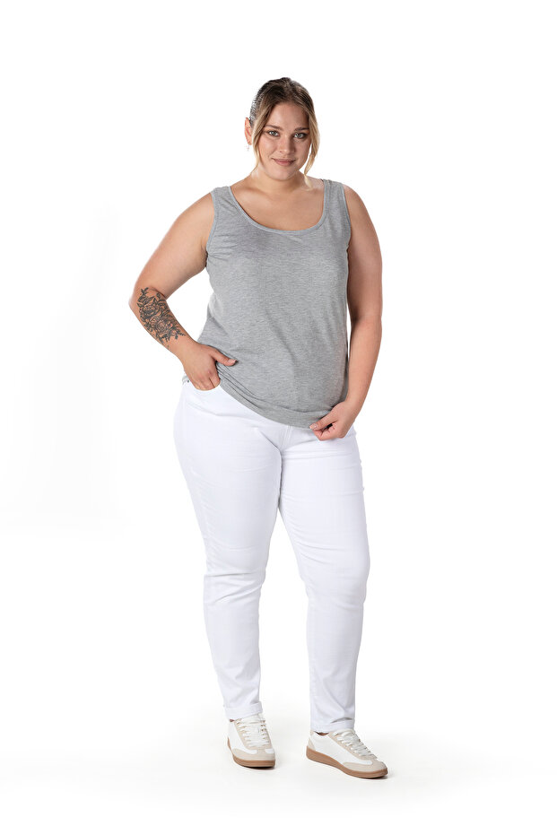 Large Size Zero Sleeve Basic Undershirt 1097164 - 6