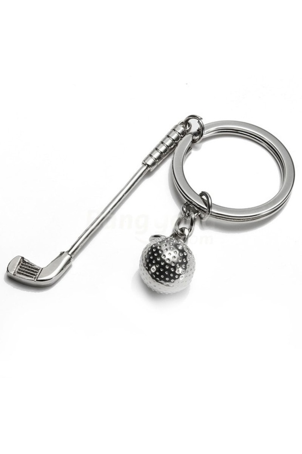 1 set 1PCS Golf Club Ball Keychain, Sports Themed Keyring Souvenirs Pendants Toys for Players Athlet