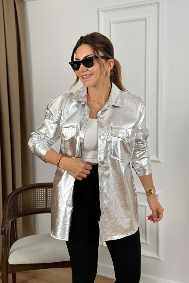 Double Pocket Foil Shirt