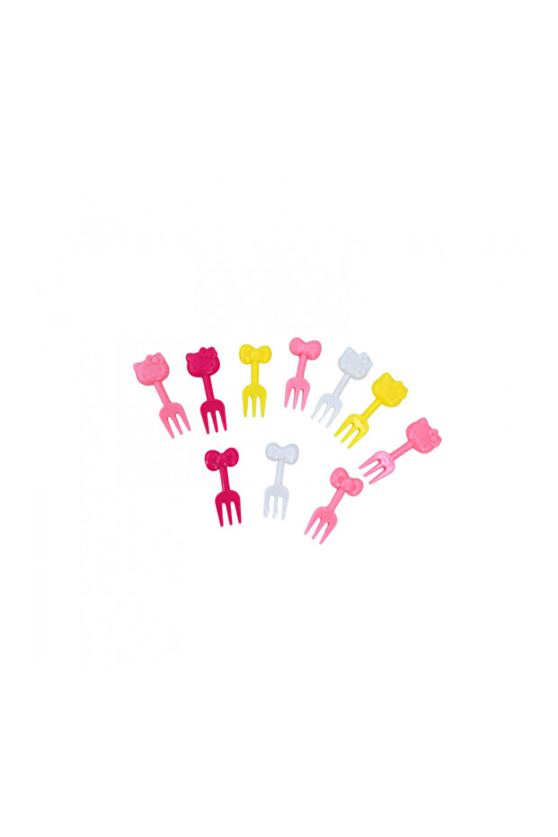 Hello Kitty Dinner Forks 10 Pieces - 1