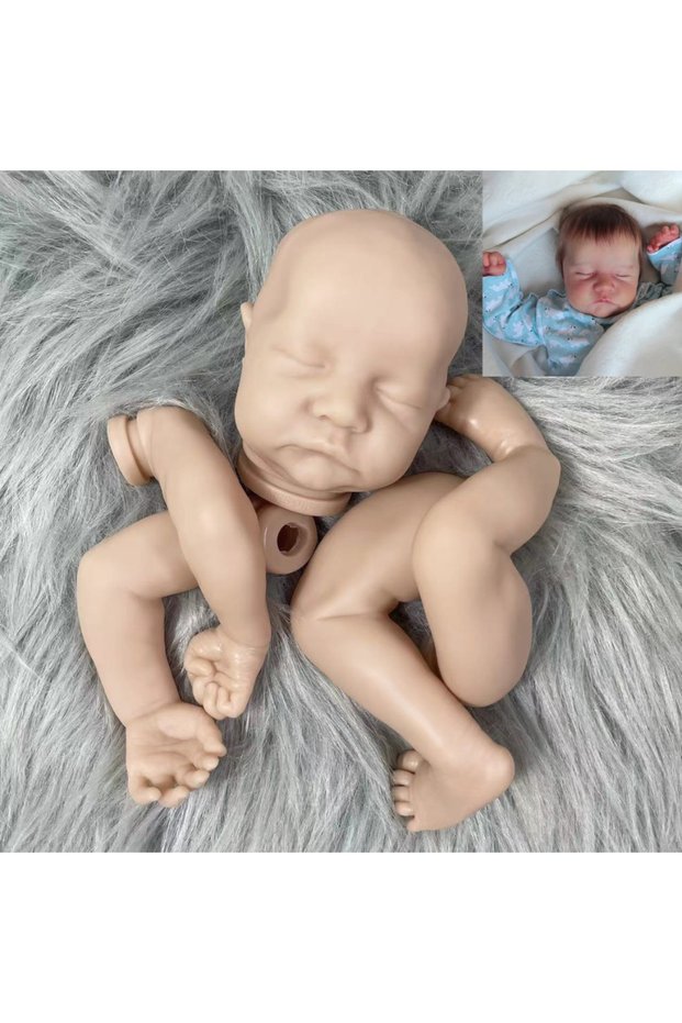 Unpainted Doll Kit 17 Inch Reborn Baby Doll Kit Levi Vinyl Baby Molds Blank Unpainted Unassembled Ki