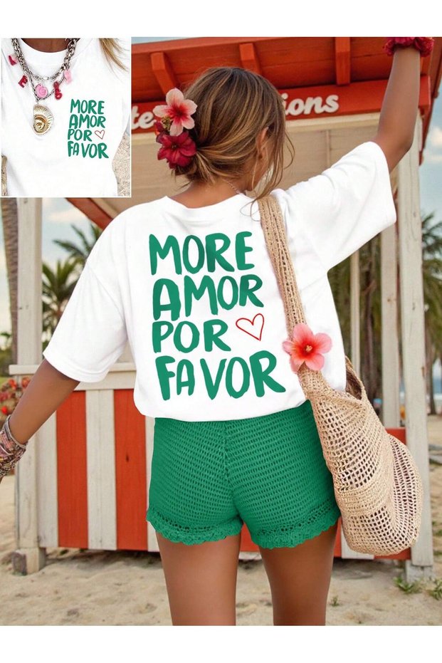 More Amore Design Printed Tshirt