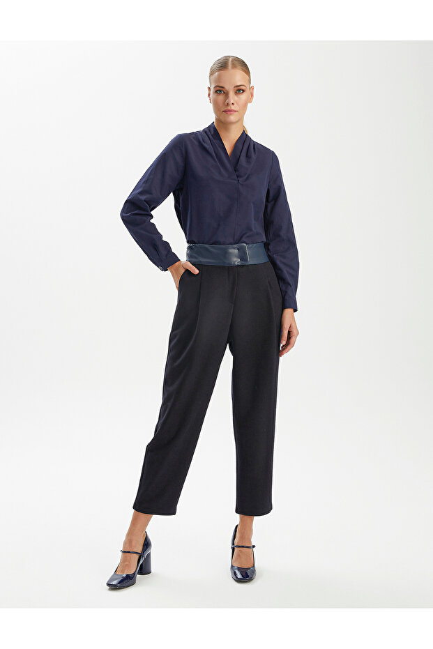 YUN KARISIMLI PANTOLON - 1