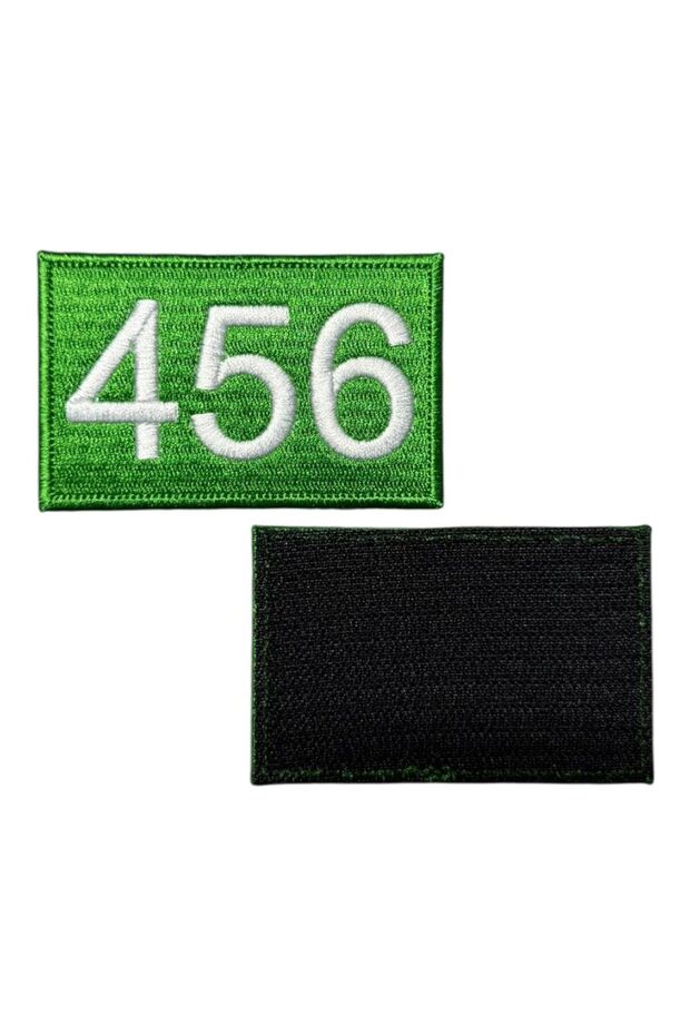 Squid Game 456 Numaralı Oyuncu Patch Peç - 8x5 cm - 2