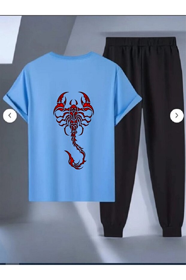 Unisex Women / Men Thsort Tracksuit 2-Piece Set Scorpio Printed