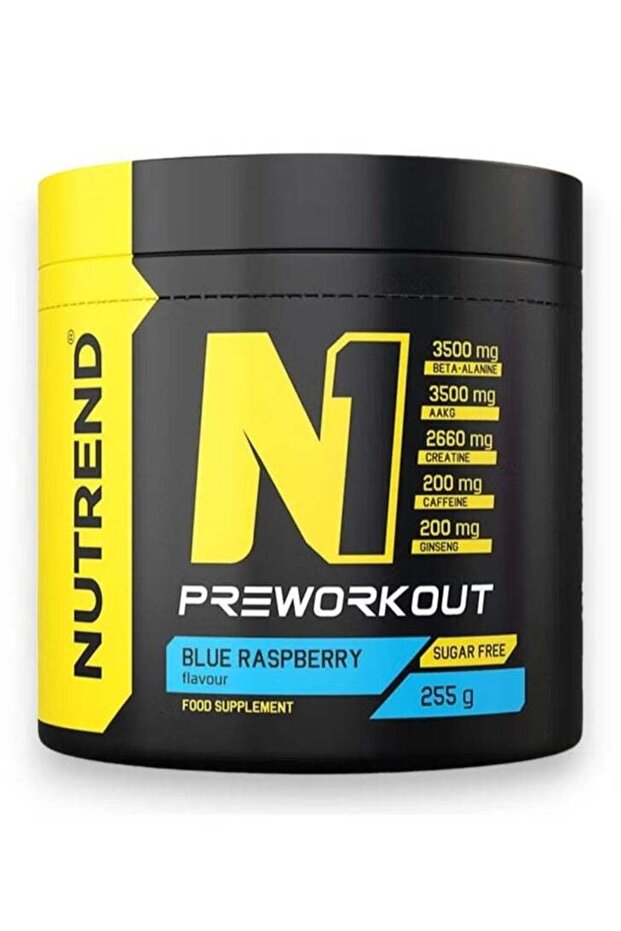 N1 Preworkout, Blue Raspberry Flavour, 255g