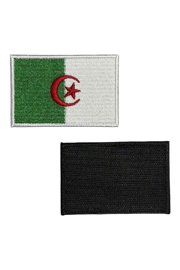 رقعة تطريز علم الجزائر - 8x5 سم - 2