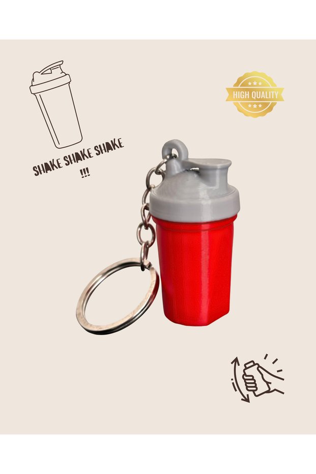 Protein Shaker Sound Mini Keychain – Sports Drink Figure Design Gift Special for Sports Enthusiasts
