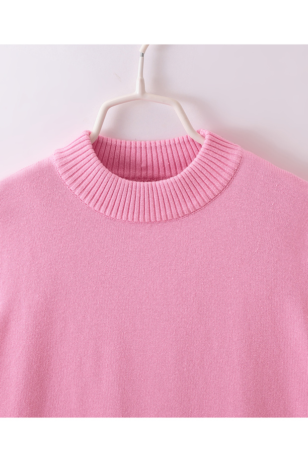 بلوفر بأكمام كاملة - وردي - 3