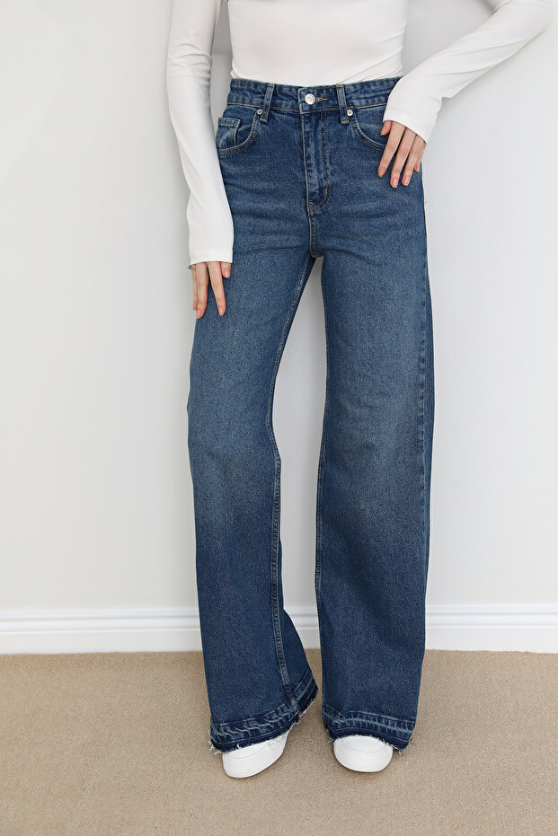 Kesik Paça Jean - 1