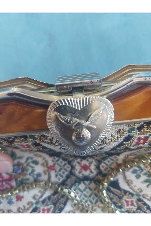 Antika Goblen Çanta - 7