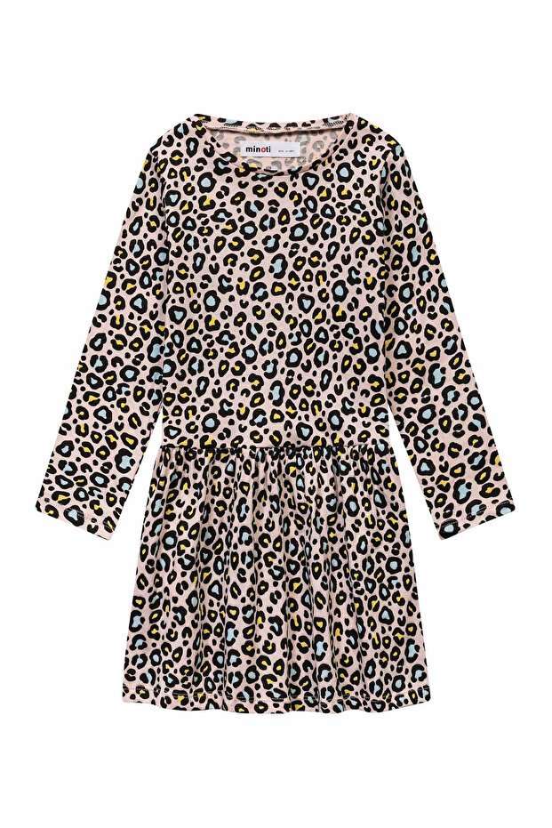Leopard Printed Dress - Multicolor - 1