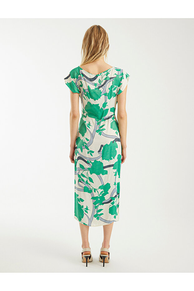 ROCHIE SATIN IMPRIMATĂ VISCOSĂ - 4