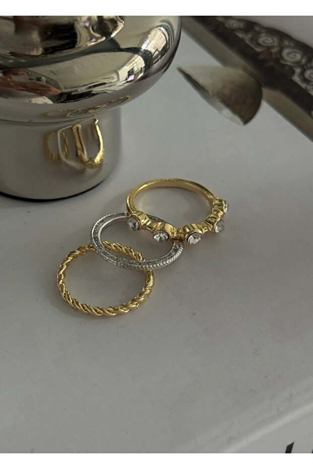 3'LÜ ZARİF YÜZÜK (NORMAL VEYA EKLEM KULLANILABİLİR) - 3