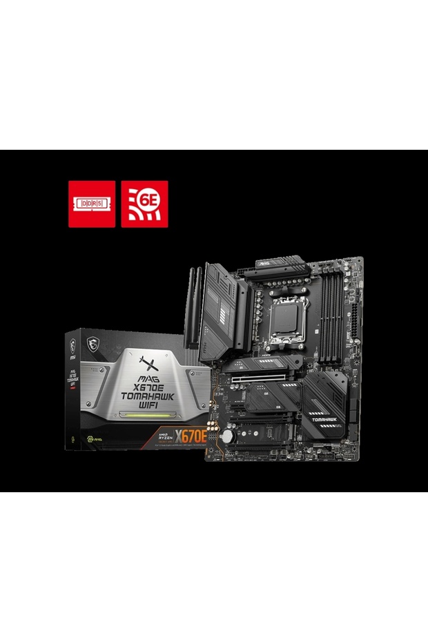 MAG X670E TOMAHAWK WIFI AM5 DDR5 6600(OC)MHz ATX Gaming Anakart - 1