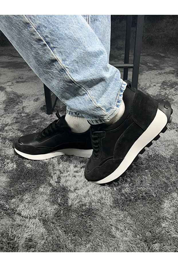 Erkek Deri Sneaker - 5