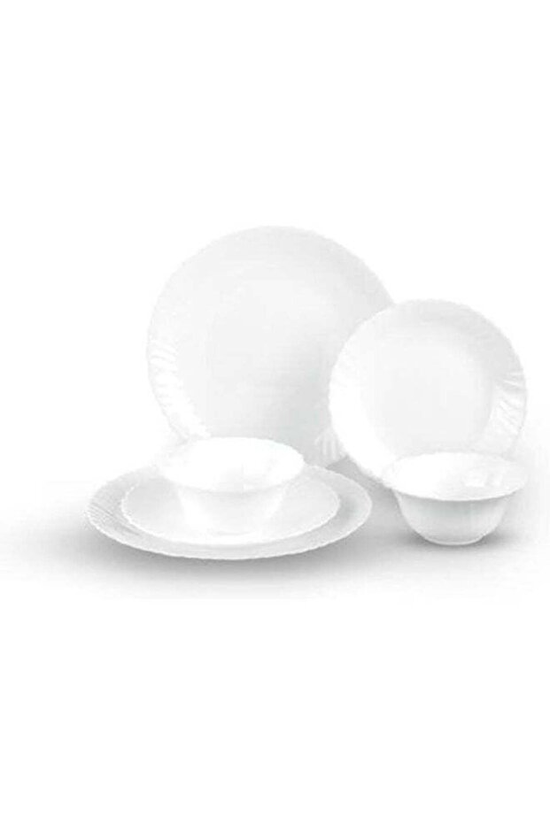 Delcasa DC2133 Opalware Dinner Set 12-Pieces, White