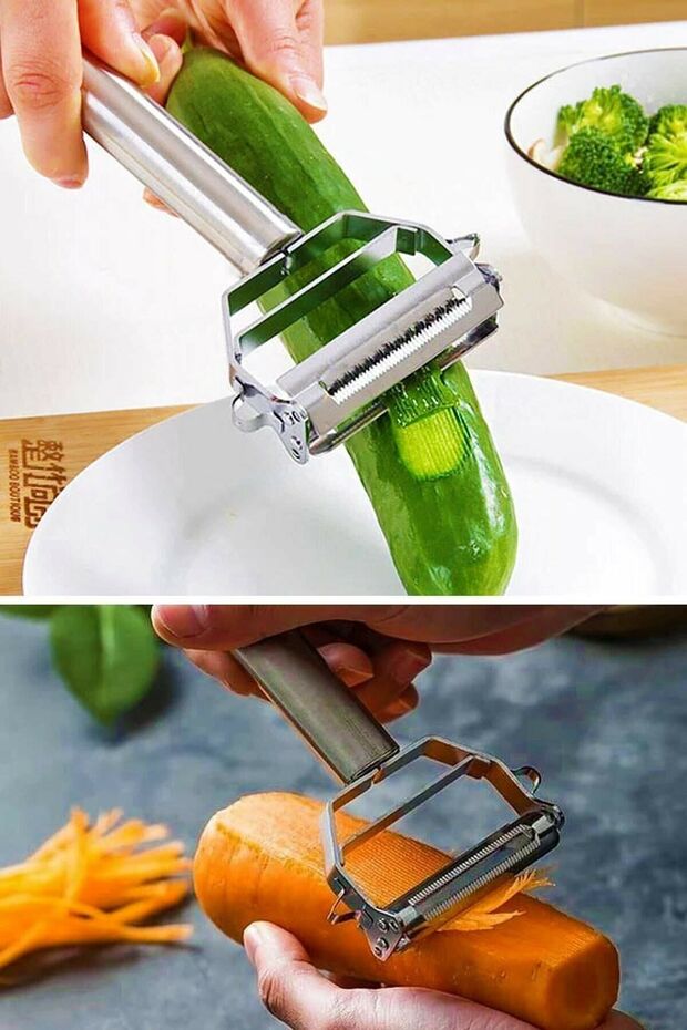 Turbo Stainless 1st Class Quality All Steel Shapes Julienne Peel Potato Vegetable Fruit