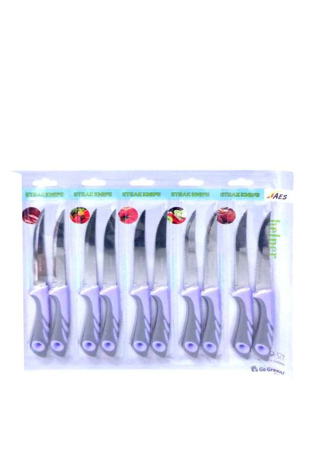 AES Stainless Steel Kitchen Knife sets 12 Pcs