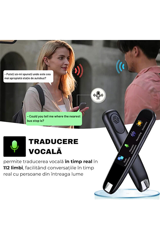 N2L Store® Smart Translator with AI, 112 Languages Online/Offline, Touch Screen, Bluetooth - 4