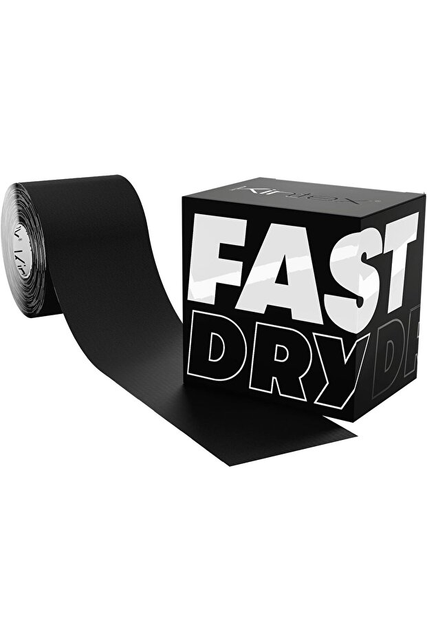 - Fast Dry Kinesiology Tape - Black - 5x500 cm