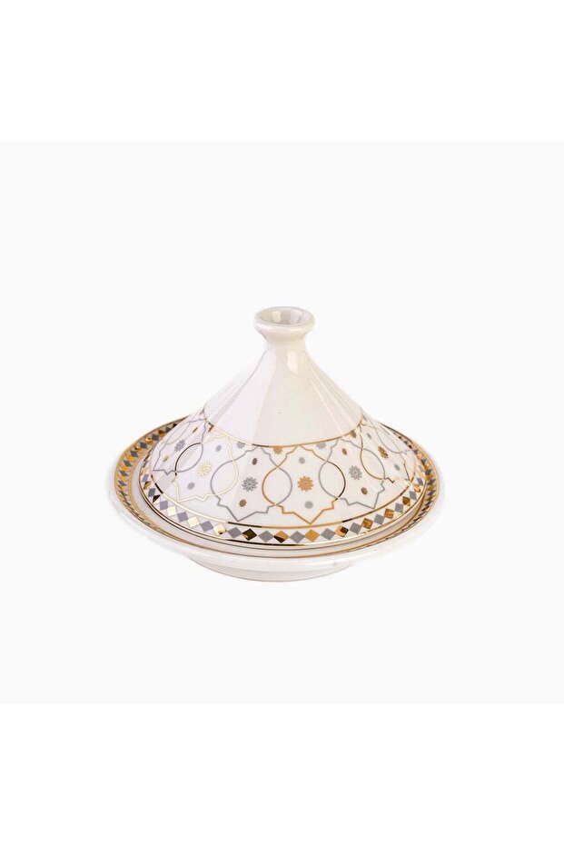 Homesmiths Ramadan Rosa Al Andalus Dates Plate With Lid - Moroccan Inspired,| Ceramic ,Decorative
