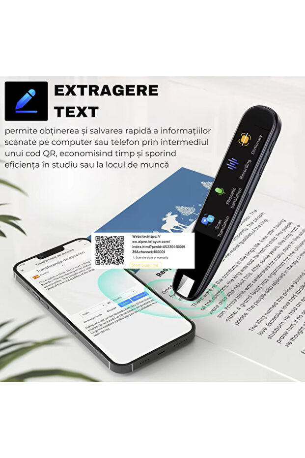 N2L Store® Smart Translator with AI, 112 Languages Online/Offline, Touch Screen, Bluetooth - 7