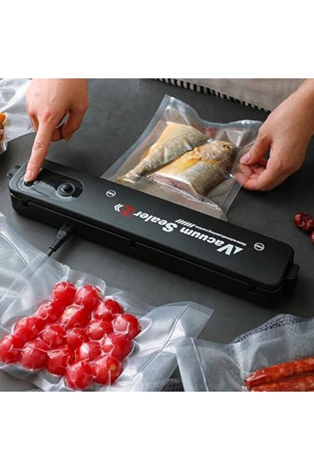 آلة تعبئة وتغليف منزلية أوتوماتيكية محمولة باللون الأسود - 4