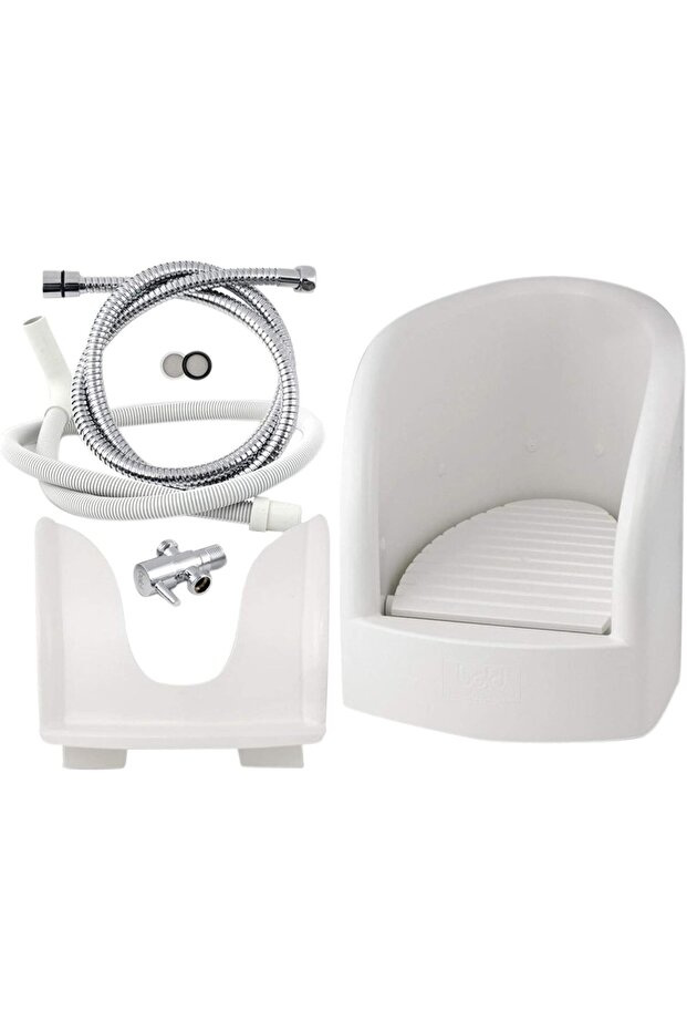 غسالة القدمين - بيضاء - 5