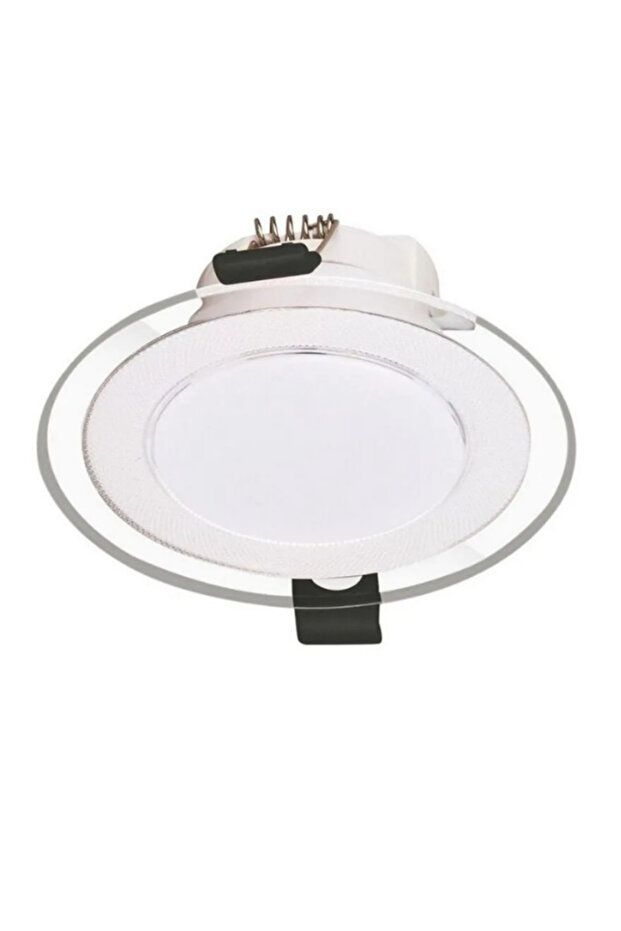 7 Watt Tasarruflu Dekoratif Camlı 3 Renkli Led Panel Spotu 1,2,3,4,5,6,8,10,100-ADET - 5