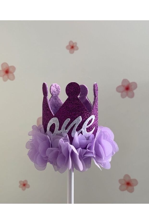 Lilac 1 Year Old Queen Birthday Crown