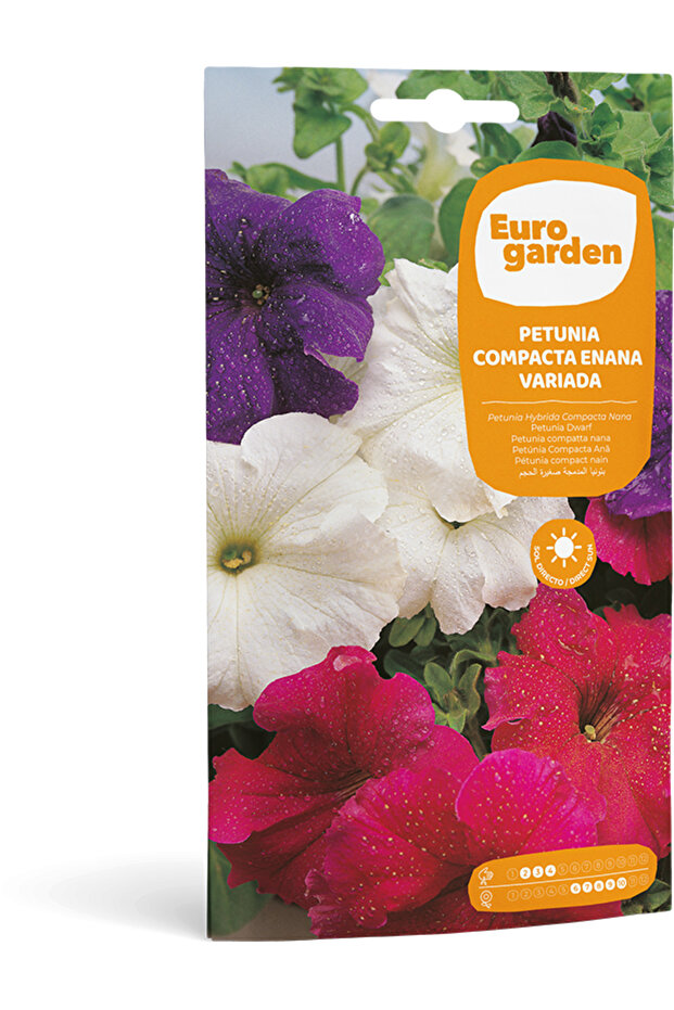 Petunia Dwarf (Petunia Compacta Enana Variada) Premium Quality Seeds Made in Spain