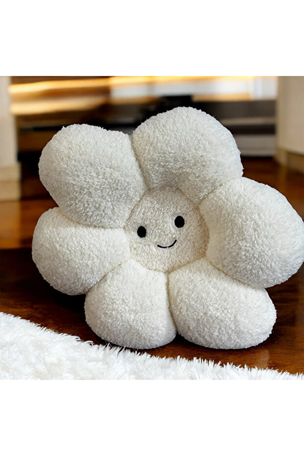 Smiling Daisy Throw Pillow Cushion Simple